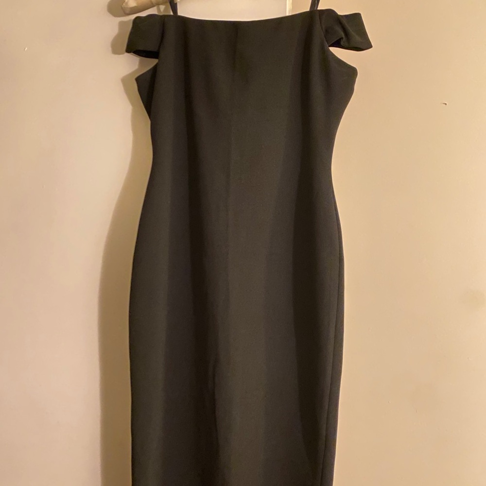 Black off shoulder dress